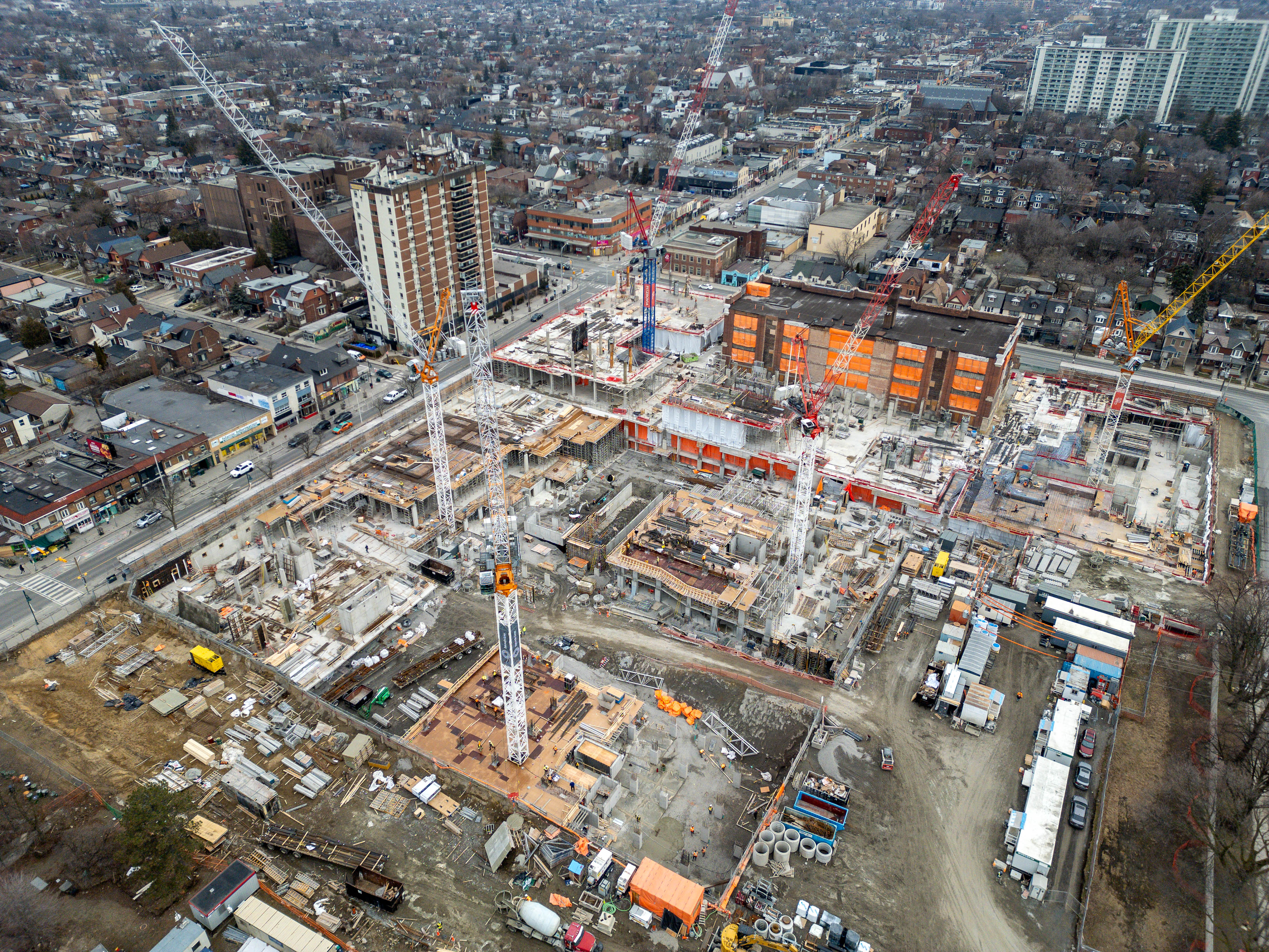 Dufferin and Bloor Ariel View - Hazelview Investments